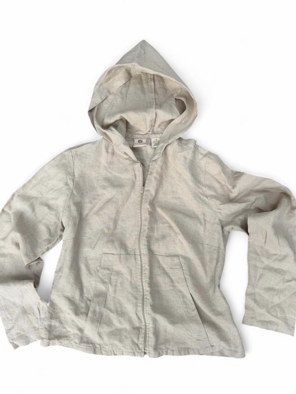 Maurice’s Women’s S Lightweight Linen Zip Up Coastal Jacket Made in USA